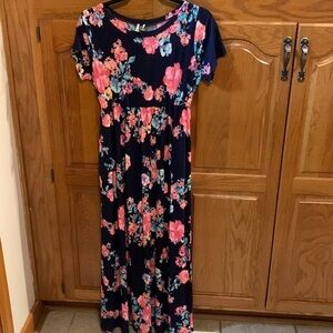 Glitzy Girlz Floral Maxi Dress
